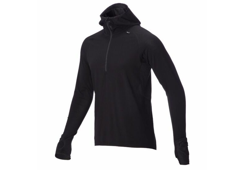 Inov-8 Long Sleeve Zipped Merino Mens Mid Layer Black Australia (ZFCKHV326)